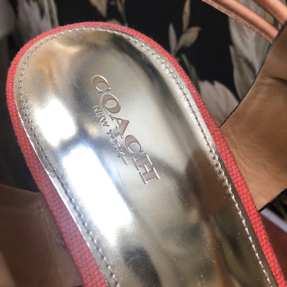 COACH wedges! WORN ONCE! - Picture 4 of 7